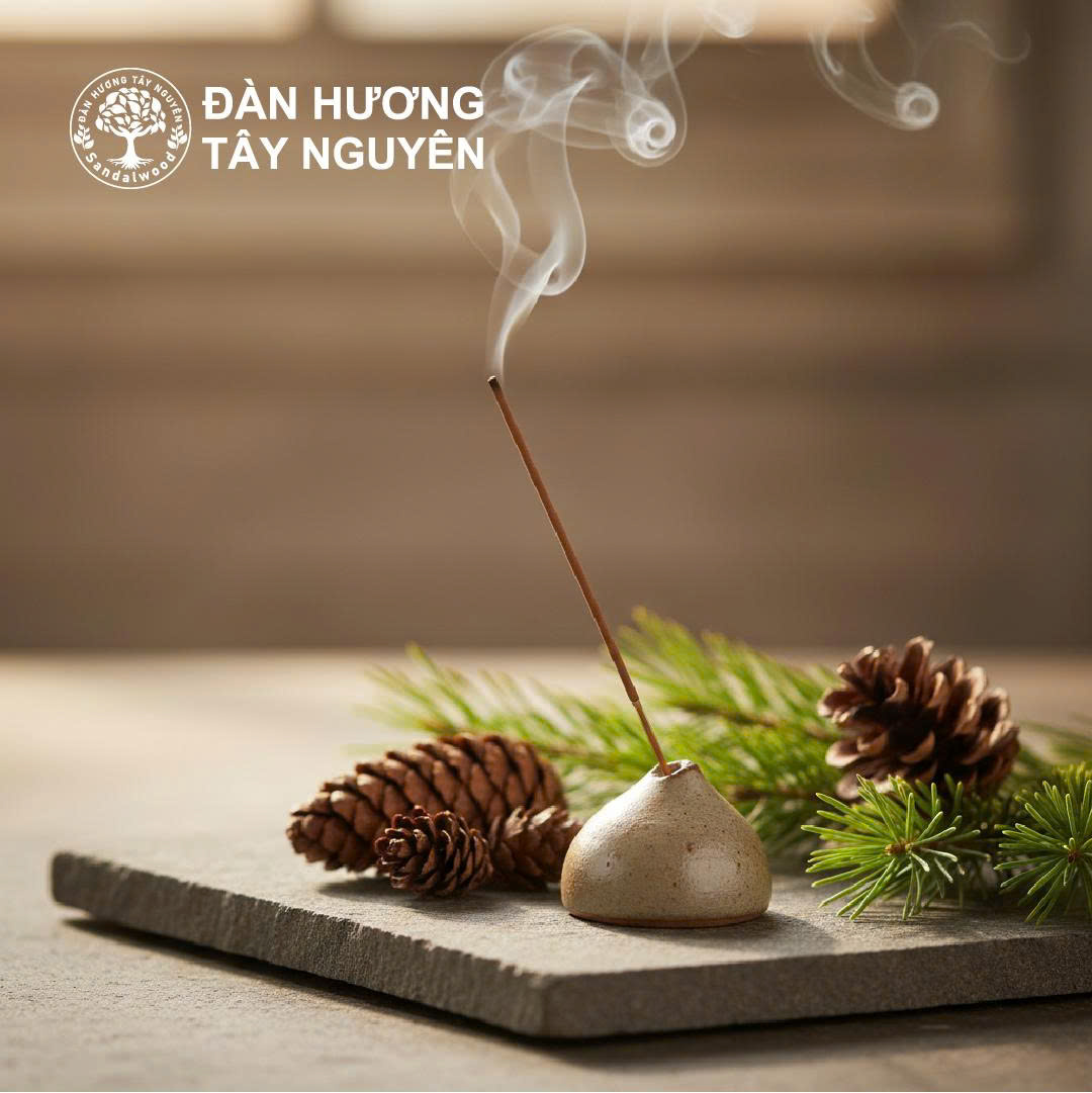 Nhang Đàn Hương tùng thơm còn được ví như “liệu pháp hương tự nhiên” giúp cân bằng cảm xúc và cải thiện chất lượng cuộc sống. Dưới đây là những công dụng nổi bật: