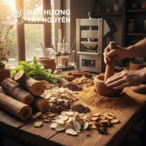 Quy trình sản xuất Đàn Hương thuốc bắc nghiêm ngặt – nói không với hóa chất
